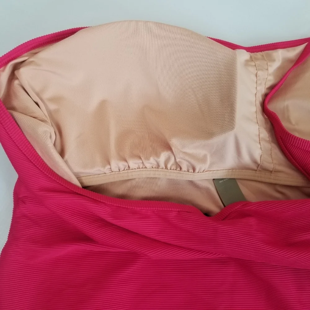 J Crew Ribbed One Strap One Piece Swimsuit Plus Size 24 NWT